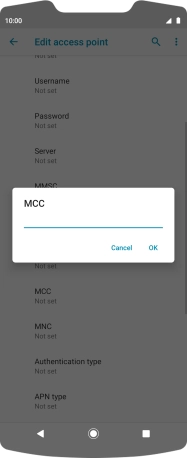 Key in 234 and press OK.