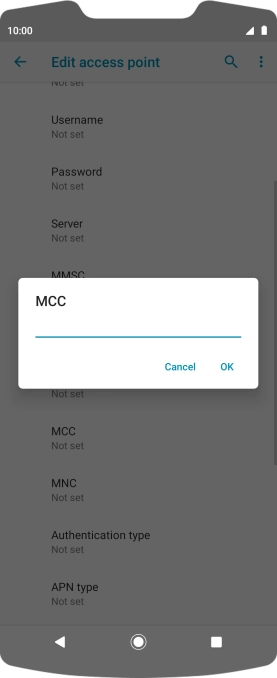 Key in 234 and press OK.