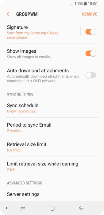 Press Sync schedule.