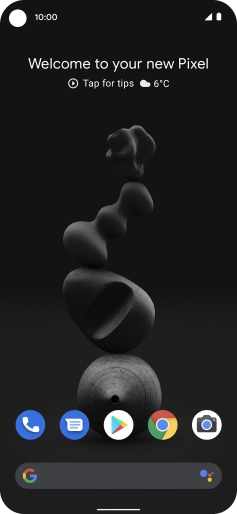 Slide two fingers downwards starting from the top of the screen.