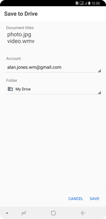 Press the field below 