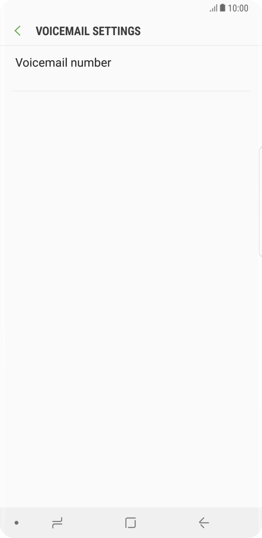 Press Voicemail number.