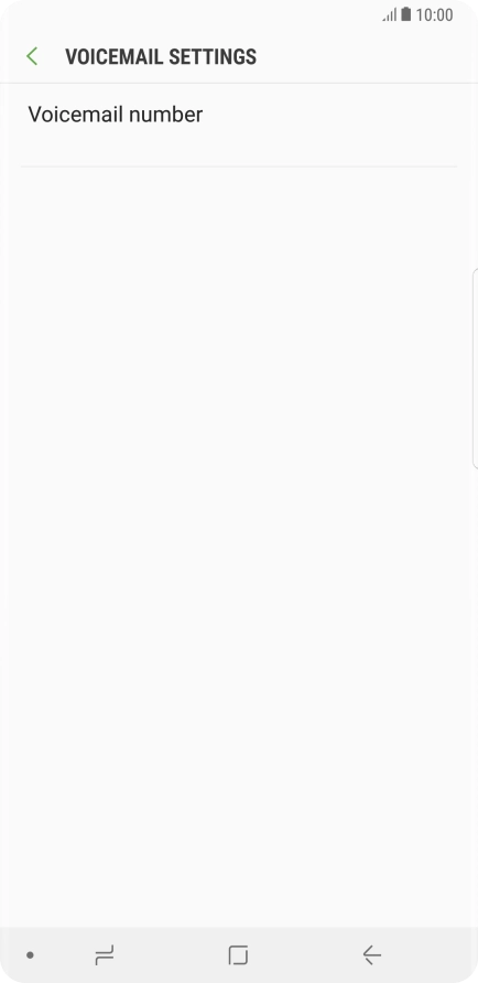 Press Voicemail number.