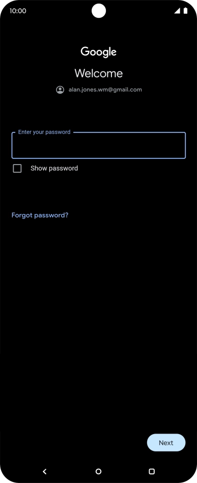 Press the field below 