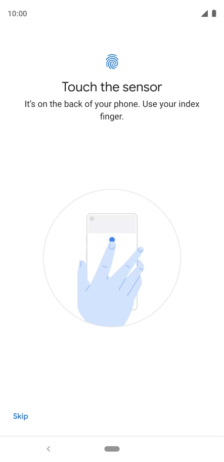 Follow the instructions on the screen to add your fingerprint.