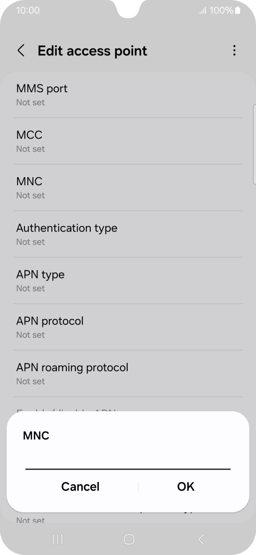Key in 33 and press OK.