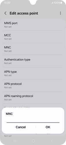 Key in 33 and press OK.