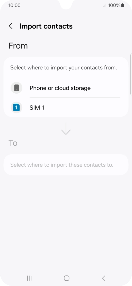 Press the name of the SIM.