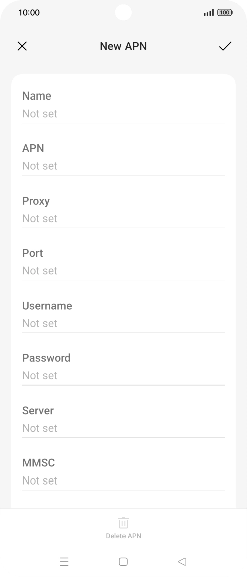 Press the field below 