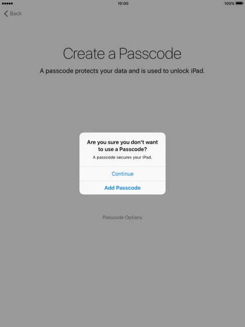 If you turn off the function, press Continue.