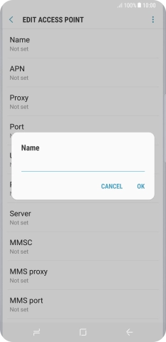 Key in EE MMS and press OK.