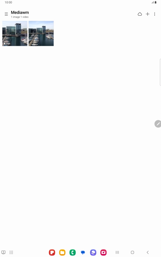 Press and hold any picture or video clip.
