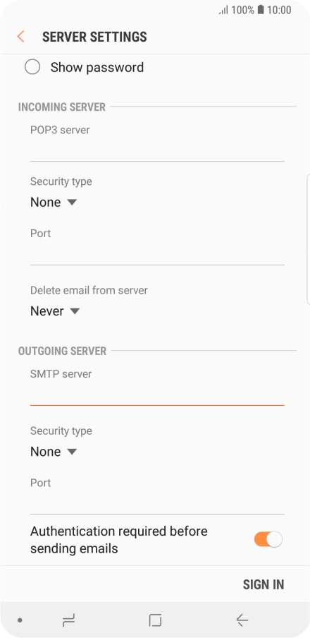 Press the drop down list below 