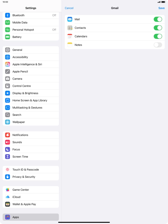 If this screen is displayed, you email account has been recognised and set up automatically. Follow the instructions on the screen to key in more information and finish setting up your tablet.