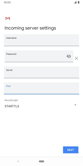 Press the drop down list below 