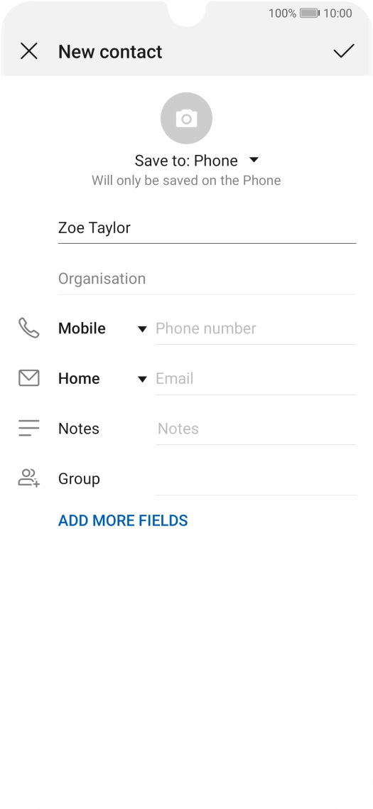 Press Phone number and key in the required phone number.