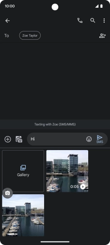 Press Gallery and go to the required folder.