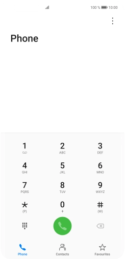 Press the menu icon.