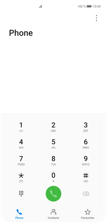 Press the menu icon.