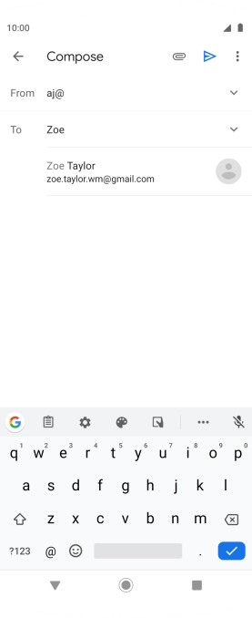 Press the required contact.