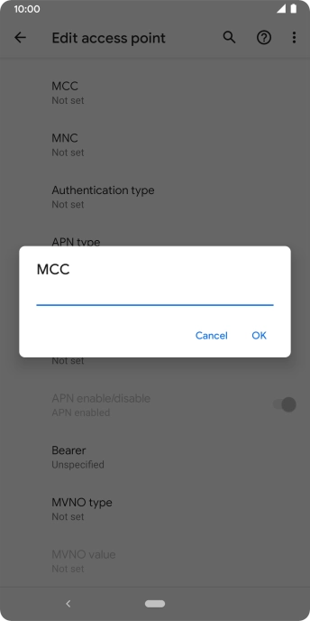 Key in 234 and press OK.