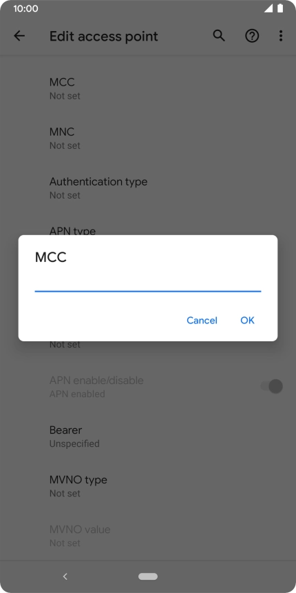 Key in 234 and press OK.