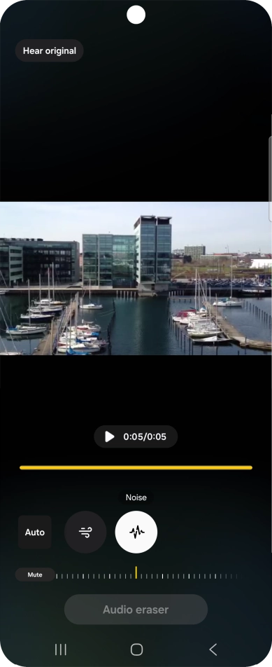 Slide your finger right or left on the indicator to set the required volume for the selected sound type.