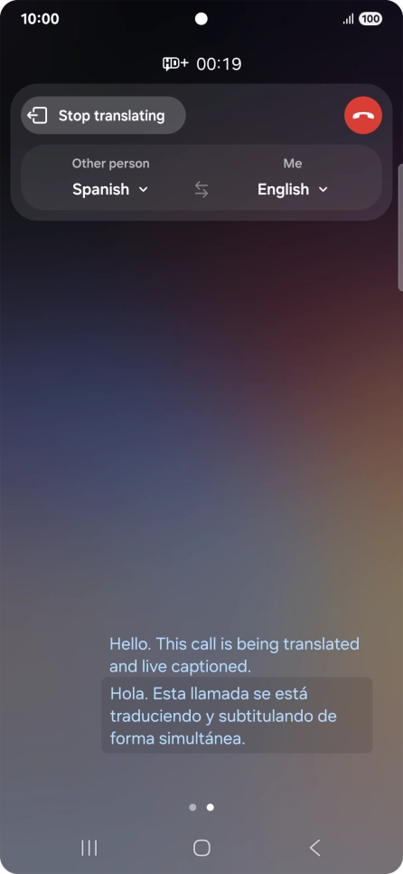 Follow the instructions on the screen to select the required language settings and use the function.