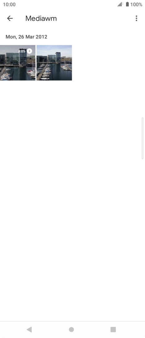 Press and hold any picture or video clip.