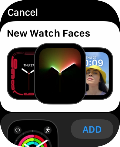 Turn the Digital Crown to see the different watch faces.