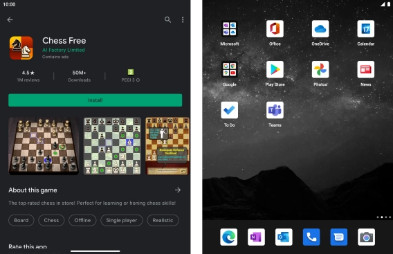 Press Install and follow the instructions on the screen to install the app.