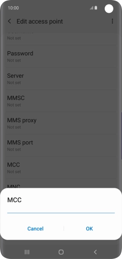 Key in 234 and press OK.
