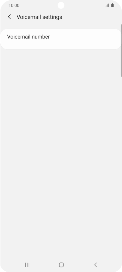 Press Voicemail number.