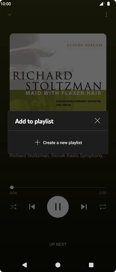 Press Create a new playlist.