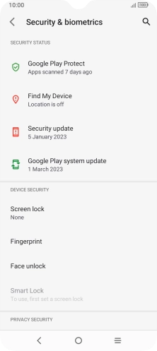 Press the Home key to return to the home screen.