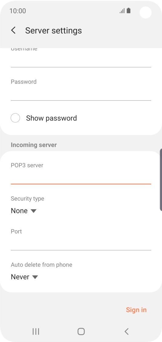 Press the drop down list below 