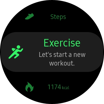Press the activity icon.