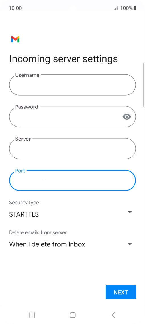 Press the drop down list below 