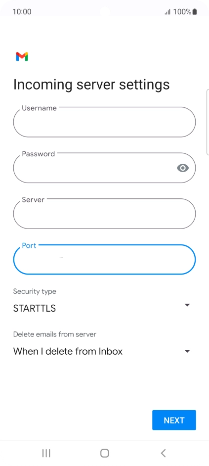 Press the drop down list below 