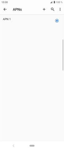 Press the new data connection icon.