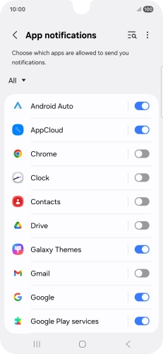 Press the drop down list.