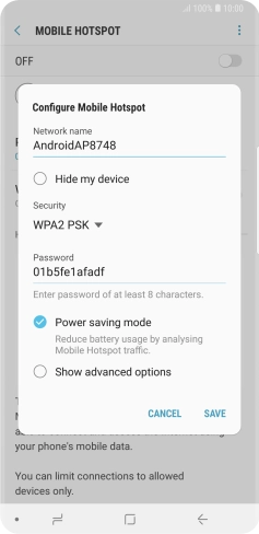 Press the field below 