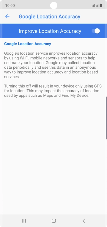 If you press the indicator next to 