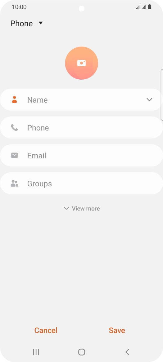 Press the address book drop down list.