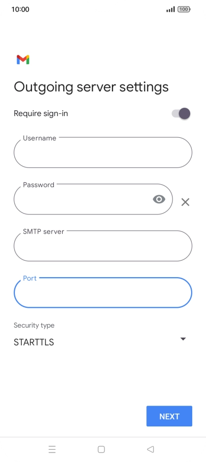 Press the drop down list below 