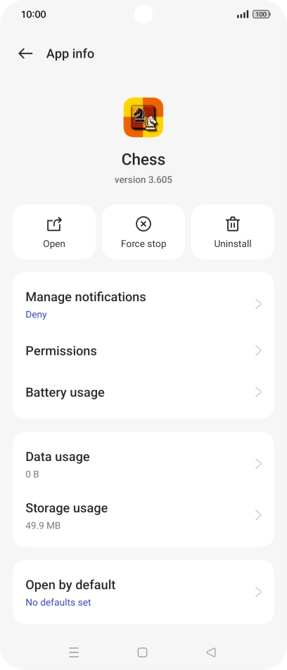 Press Storage usage.