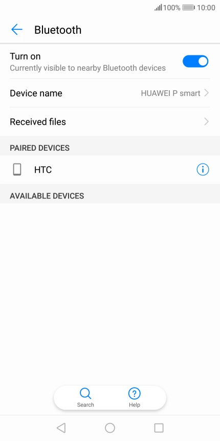 Press the Home key to return to the home screen.