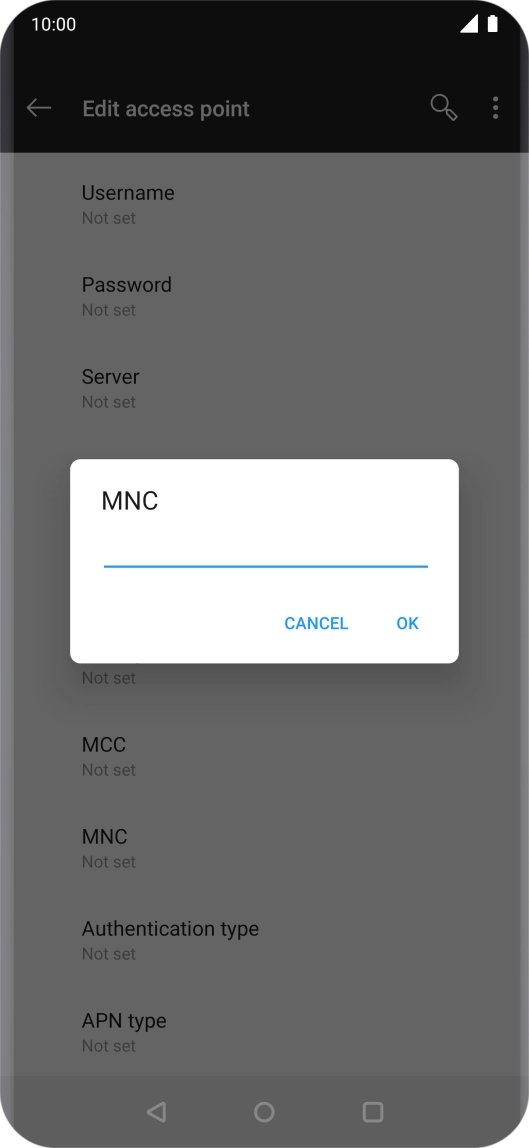 Key in 33 and press OK.
