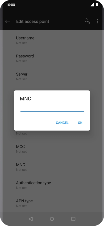 Key in 33 and press OK.