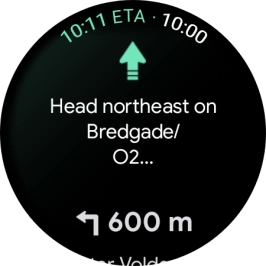 Follow the instructions on the screen to navigate to the selected destination.